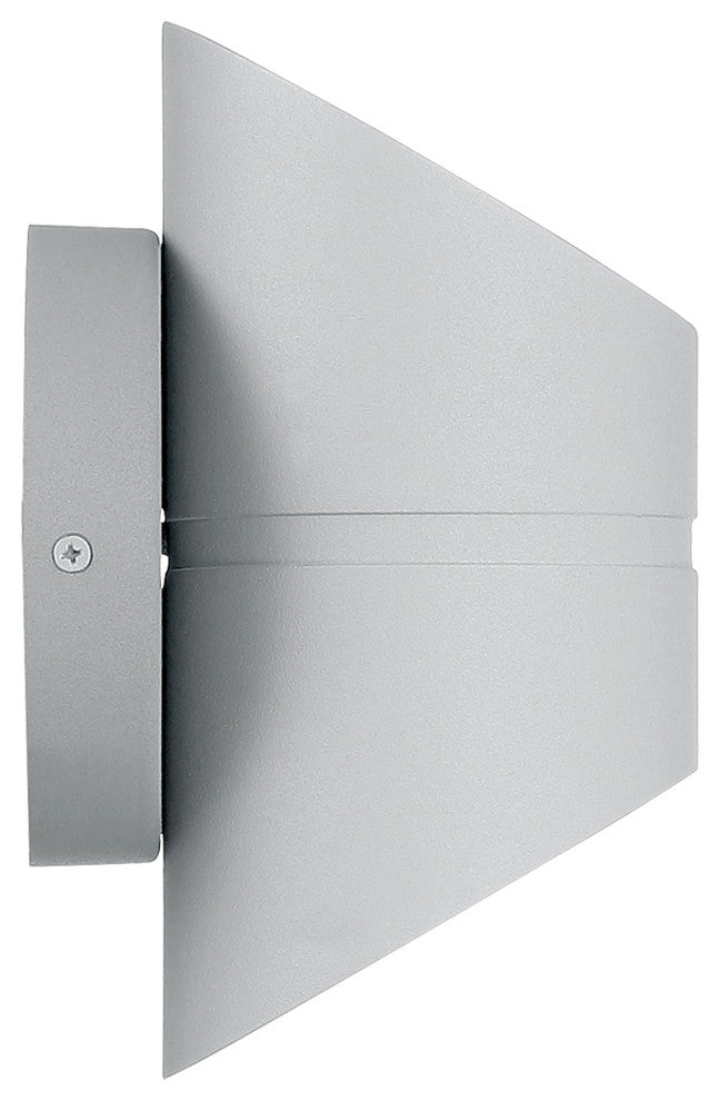 Marino Short Bi-Directional Outdoor LED Wall Mount, Satin