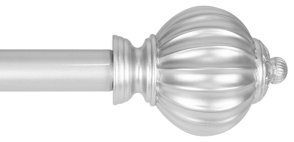 UTOPIA ALLEY 3/4 Inch Curtain Rod - Curtain Rods For Windows 28 to 48 Inch, Nickel
