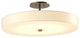 Disq Large LED Semi-Flush, Soft Gold Finish, Spun Frost Shade