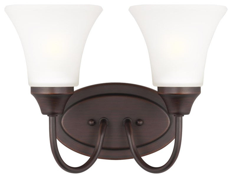 Holman 2-Light Bath Vanity Light Bronze