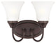 Holman 2-Light Bath Vanity Light Bronze