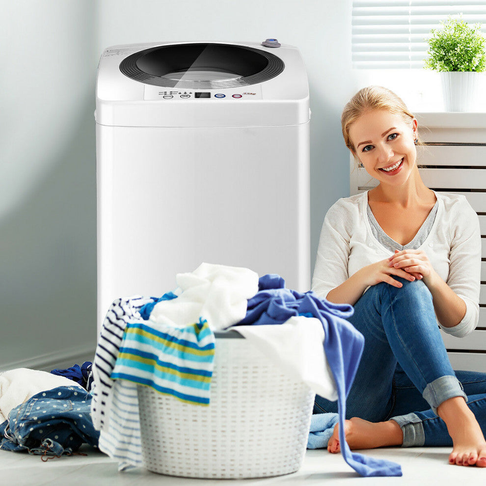Full-Automatic Laundry Wash Machine Washer/Spinner W/Drain Pump