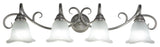 Bella 4-Light Vanity, Brushed Nickel