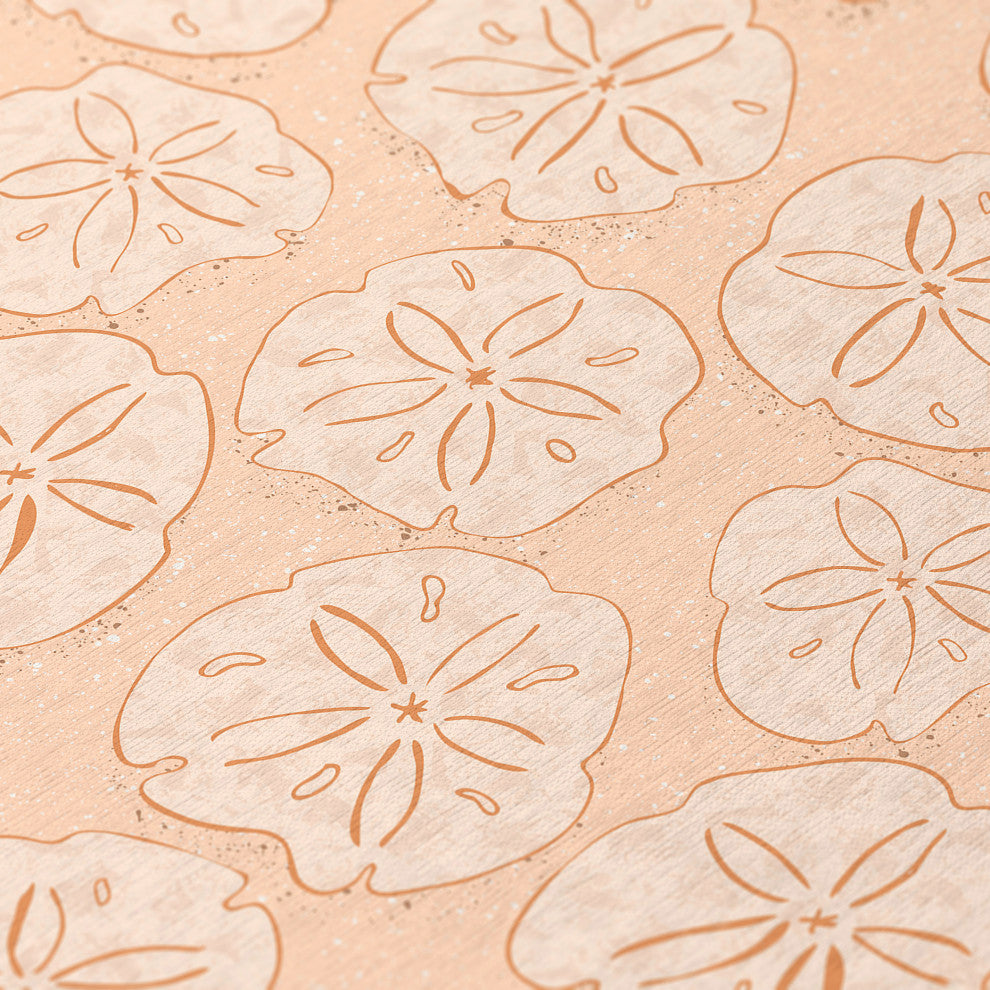 Indoor/Outdoor Seabreeze SZ10 Peach Machine Washable 8' x 8' Round Rug