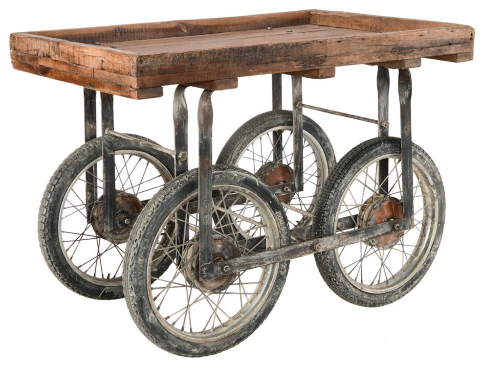 Consigned Vintage Motorbike Wheel Cart