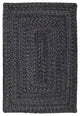 Homespice Decor Black Mist Indoor/Outdoor Braided Rug 8' x 10' (Oval)