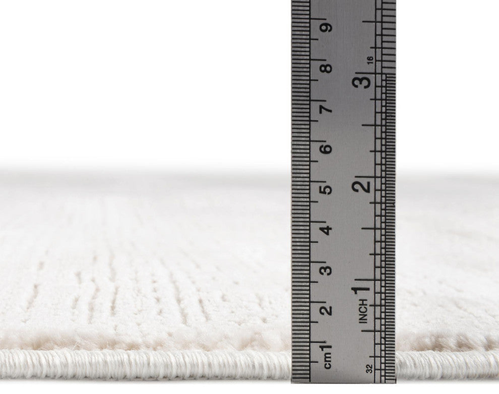Unique Loom Kate Finsbury Rug, Ivory, 7'10"x10' Oval