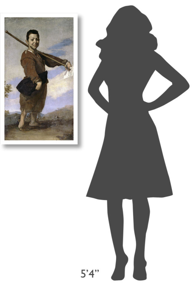"Club-Footed Boy" Digital Paper Print by Jusepe de Ribera, 19"x32"