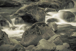 "Through the Boulders" Painting Print on Canvas