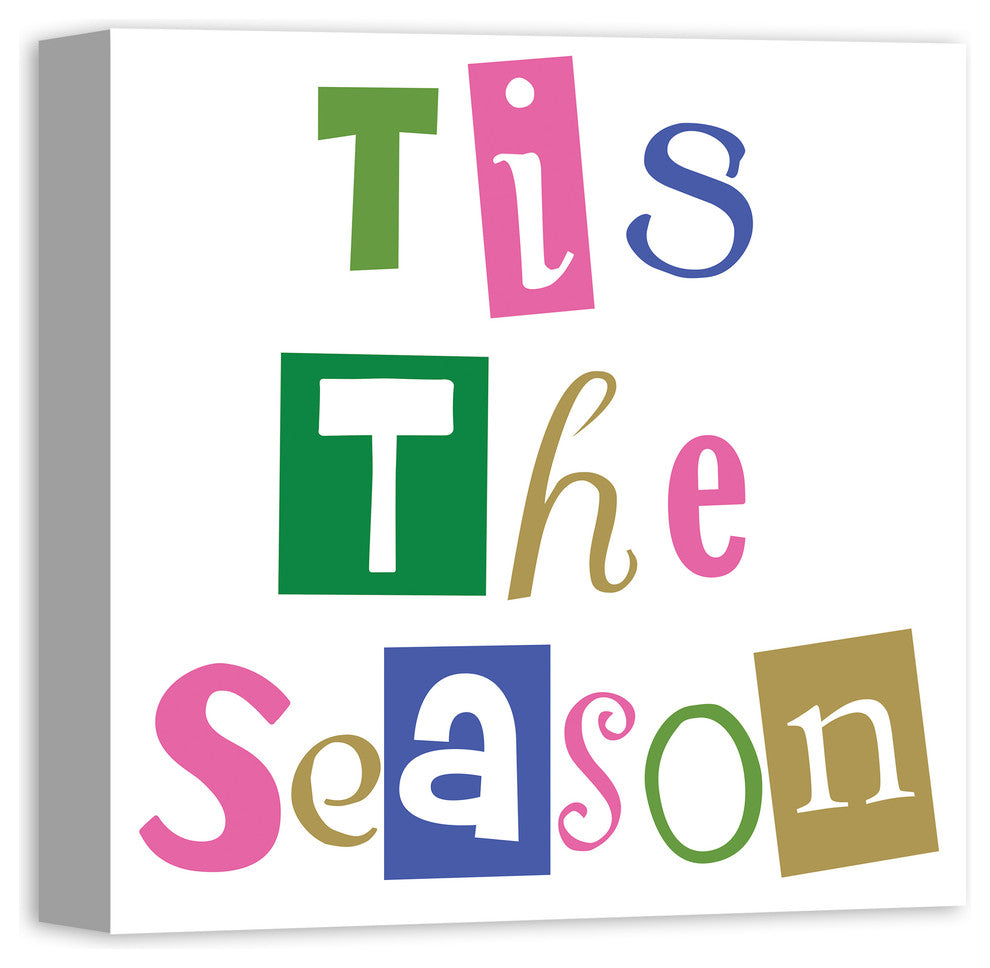 "Tis the Season" Canvas Wall Art, 16"x16"