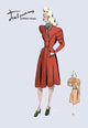 Casual Dress in Autumn Orange- Gallery Wrapped Canvas Art 28" x 42"