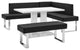 Amanda 3 Piece Black Rectangular Dining Set