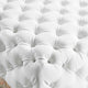 Tufted Accent Chair Ottoman, Square, Faux Leather, White, Modern, Lounge