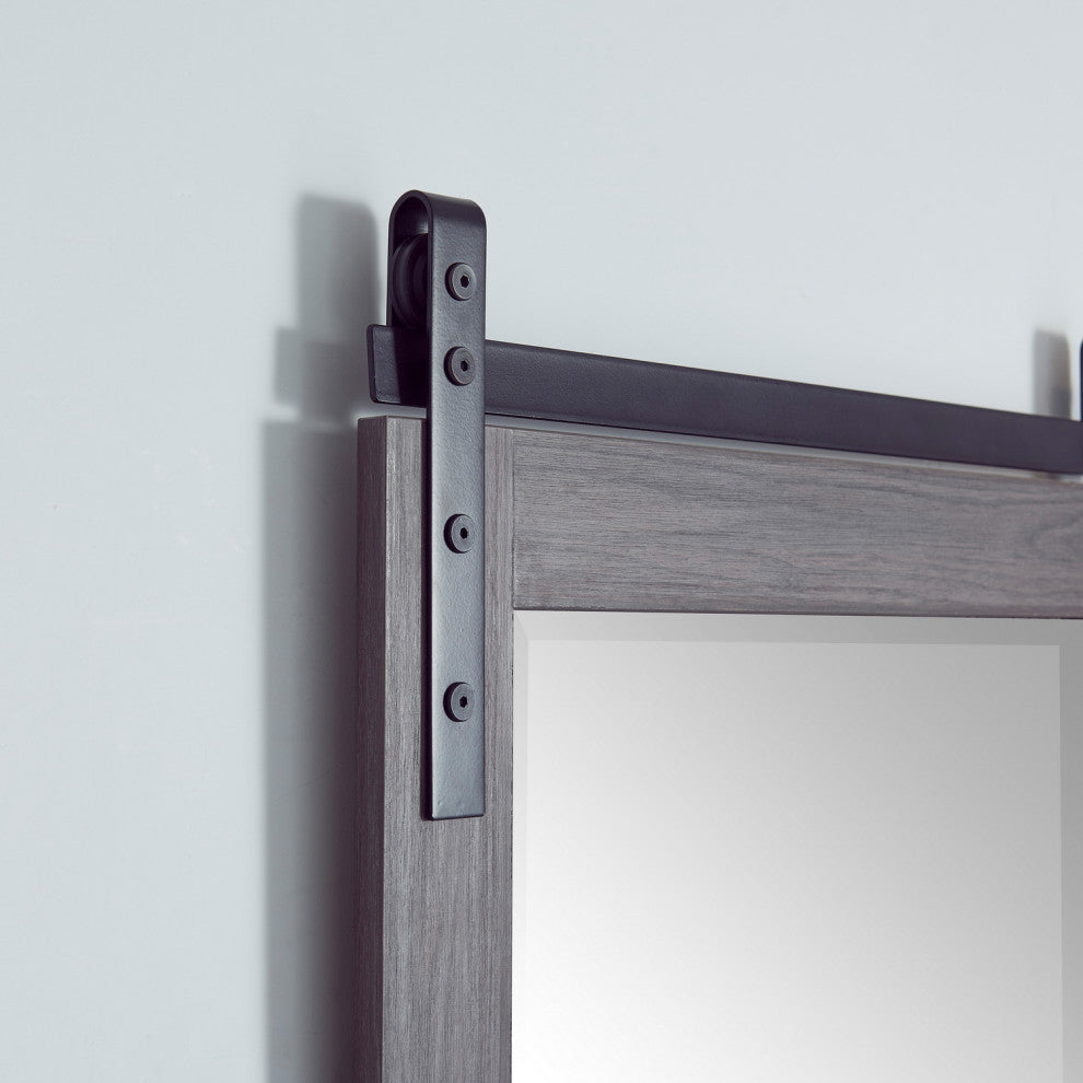 Cortes Rectangular Wall Mount Mirror, Suleiman Oak, 24"