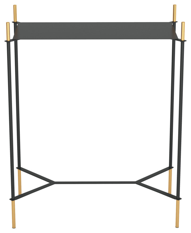 Austin Side Table Black & Gold