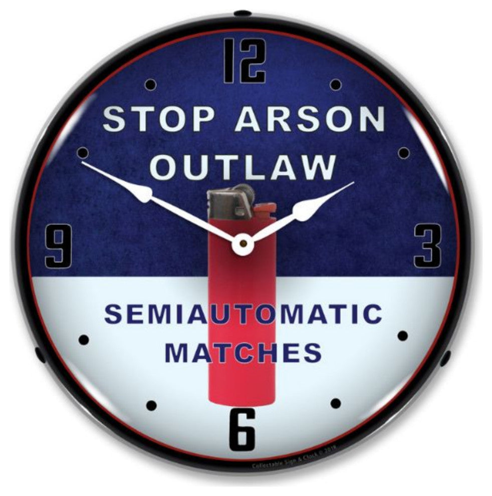 1807875 Stop Arson Clock