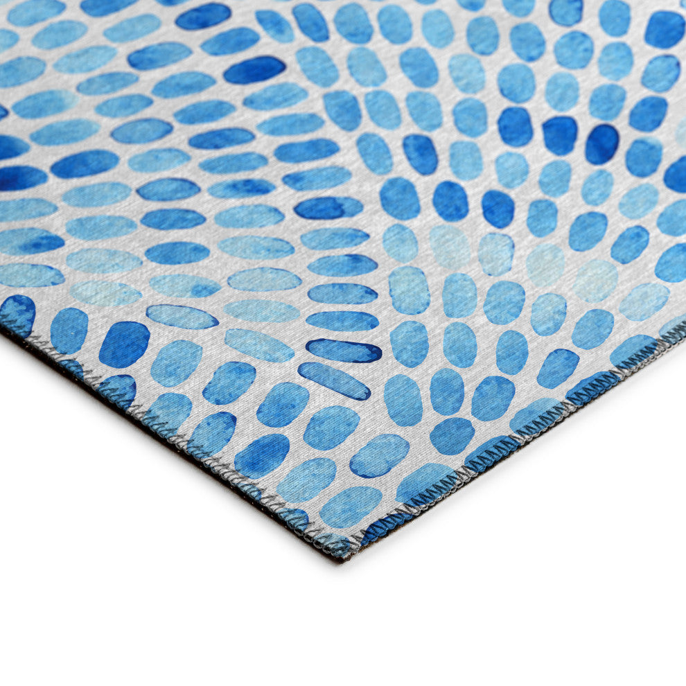 Indoor/Outdoor Seabreeze SZ7 Indigo Machine Washable 8' x 10' Rug