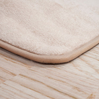 2 Piece Memory Foam Bath Mat Set, Ivory