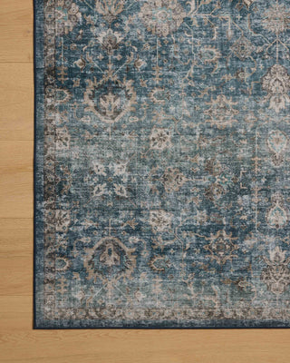 Loloi Washable Anniston Lagoon/Natural Rug, 5'x7'6"