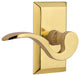 Studio Plate With Manor Lever, Polished Brass, Right-Handed