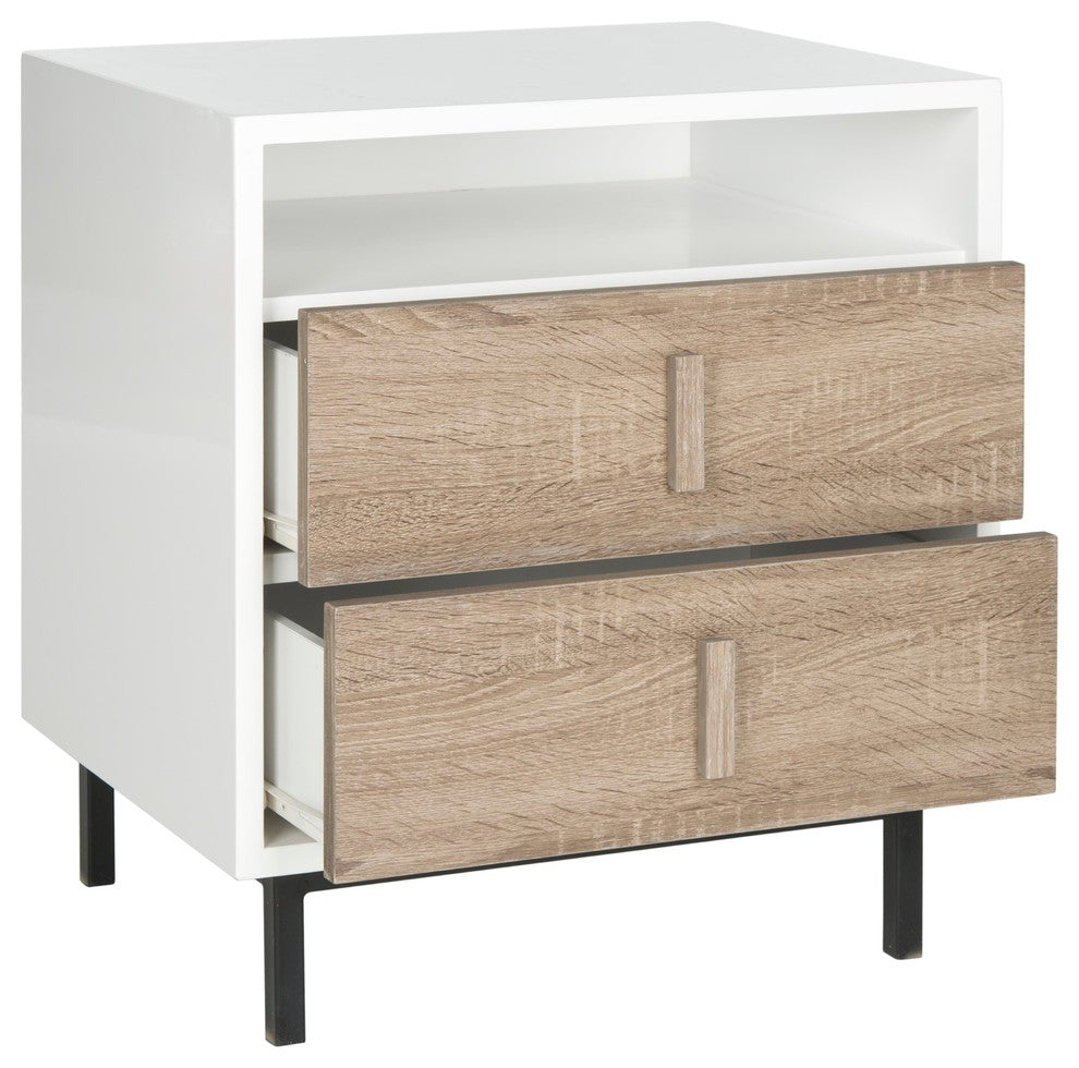 Safavieh Kefton Mid-Century Scandinavian Lacquer 2-Drawer Cabinet