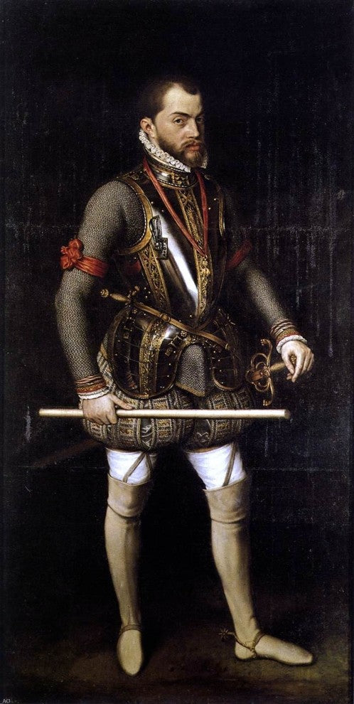 Anthonis Mor Van Dashorst Portrait of Philip II in Armour Wall Decal