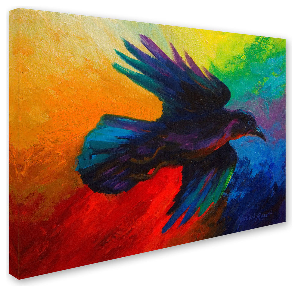Marion Rose 'Crow 4' Canvas Art, 32 x 24