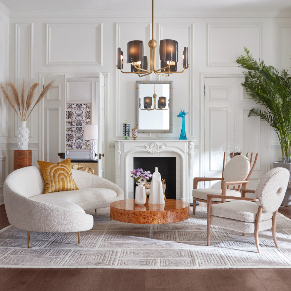 Ether Curved Sofa, Olympus Oatmeal