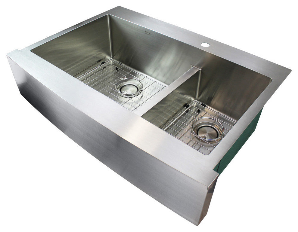 Transolid Diamond 16 Gauge 60/40 Double Dual Mount Stainless Steel Sink