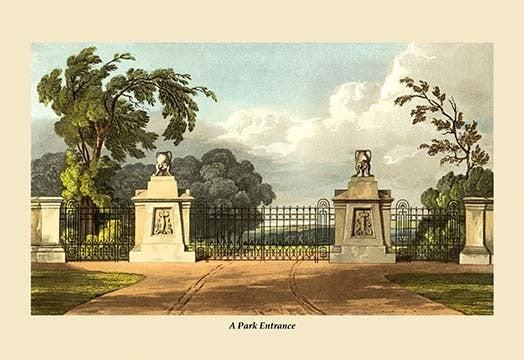 A Park Entrance #1 - Fine Art Giclee Print 24" x 36"
