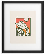 Emma Boys Sunset Cowboy Framed Art Print