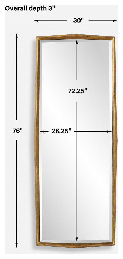 Uttermost - 09968 - Mirror - On Point - Antiqued Gold Leaf