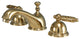 Kingston Brass Widespread Bathroom Faucet With Brass Pop-Up, Polished Brass