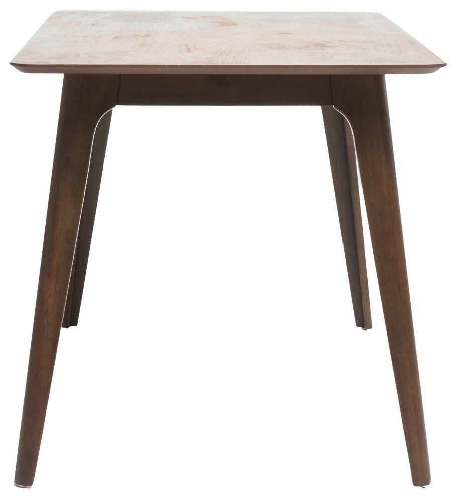 GDF Studio 5-Piece Meanda Mid Century Wood Dining Set, Dark Gray