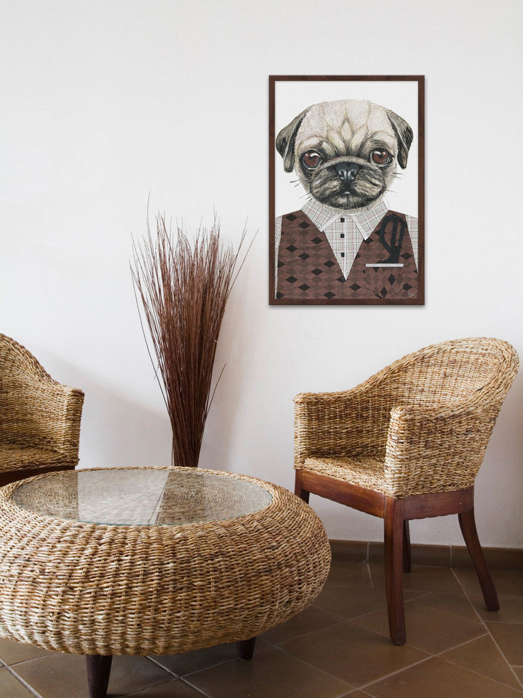 "The Professor" Framed Painting Print, 20"x30"