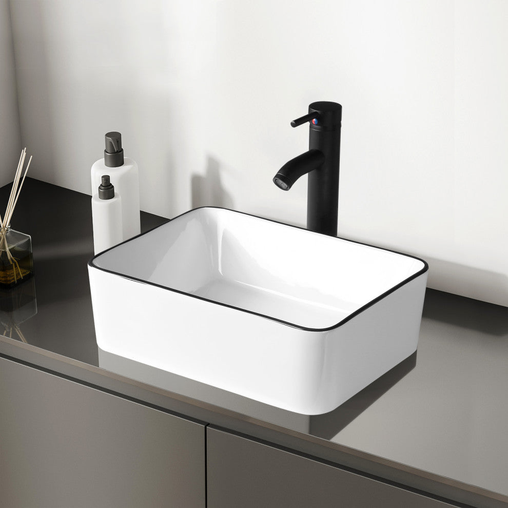 16" Bathroom Sink With Faucet