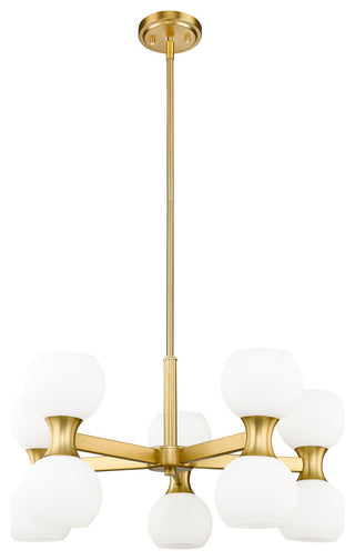 Z-LITE 10-Light Chandelier, Modern Gold