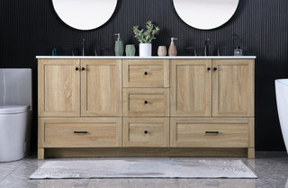 Home Living 72" Double Bathroom Vanity, Mango Wood