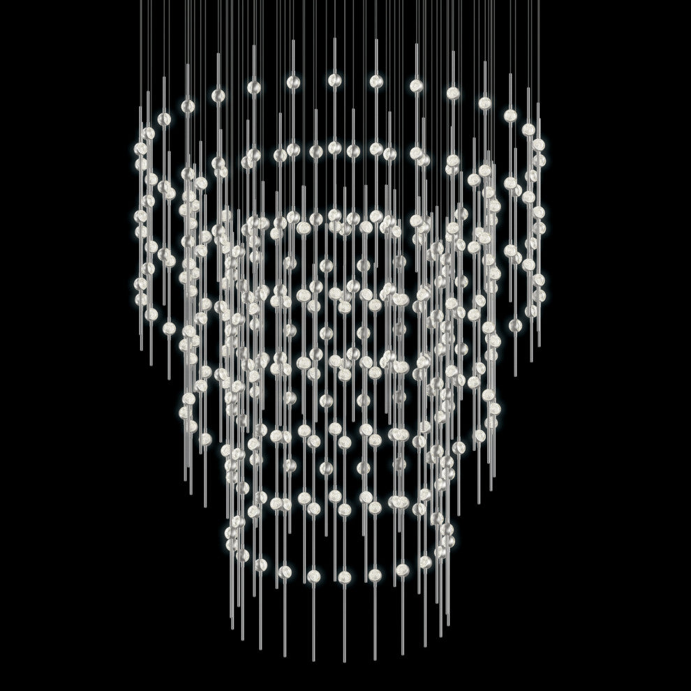 Sonneman 2174.C Constellation Centaurus Pyramid 3 Light 48"W LED - Satin Brass