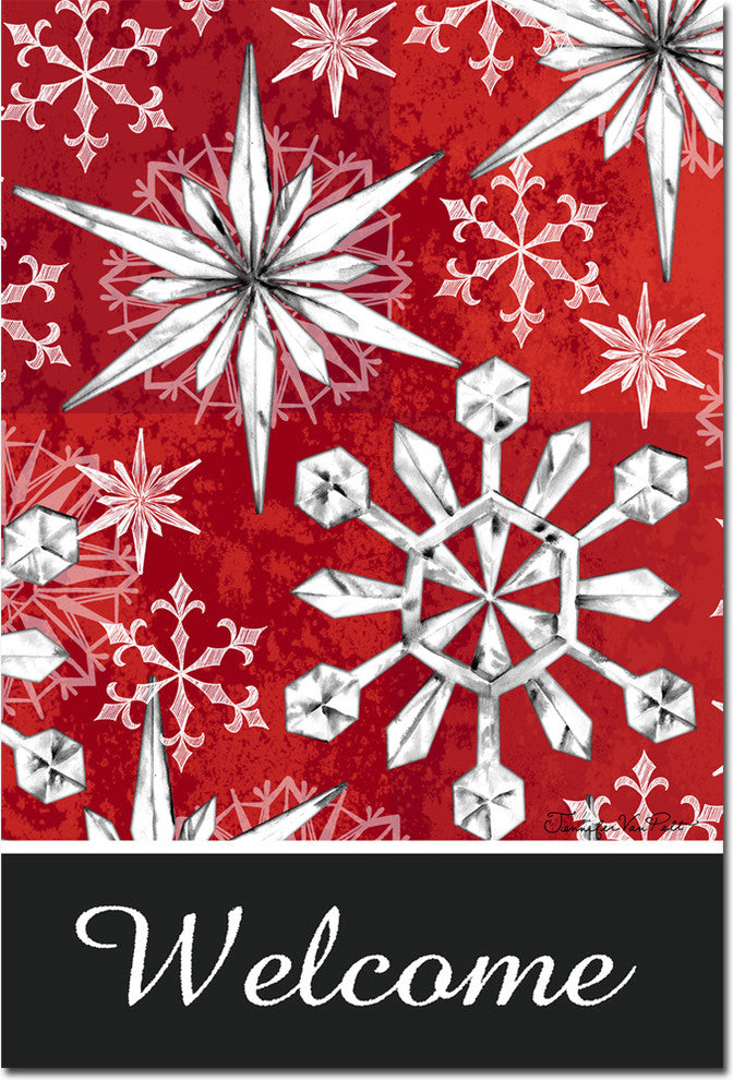 Snowflake Salutations Toland Art Banner
