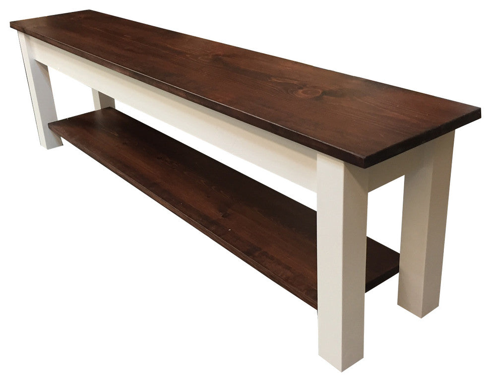 1776 Storage Bench, Shoe Rack Bench, 72"