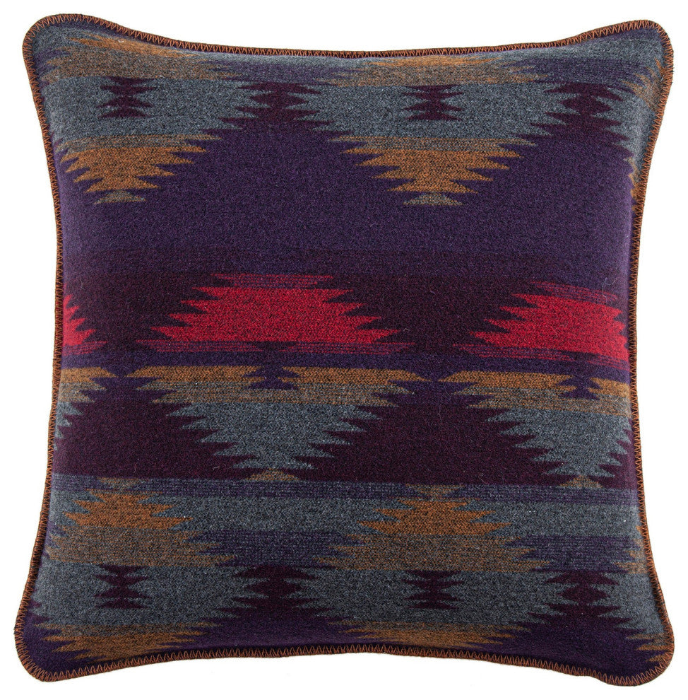 Gila Wool Blend Square Pillow, 22" x 22", 1PC