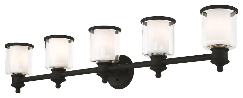 Livex Lighting Middlebush 5 Light Black Vanity Sconce