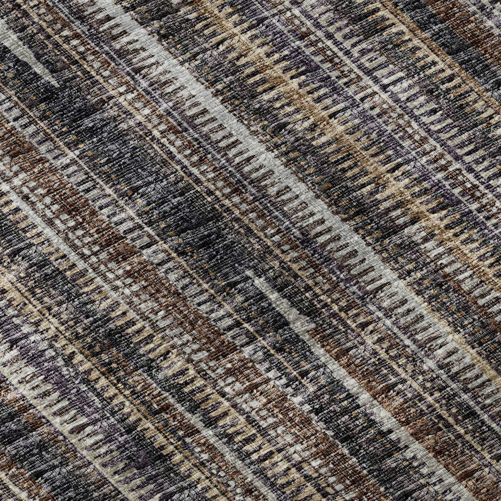 Premium Machine Washable Mayfield AMF31 Brown 5' x 7'6" Rug
