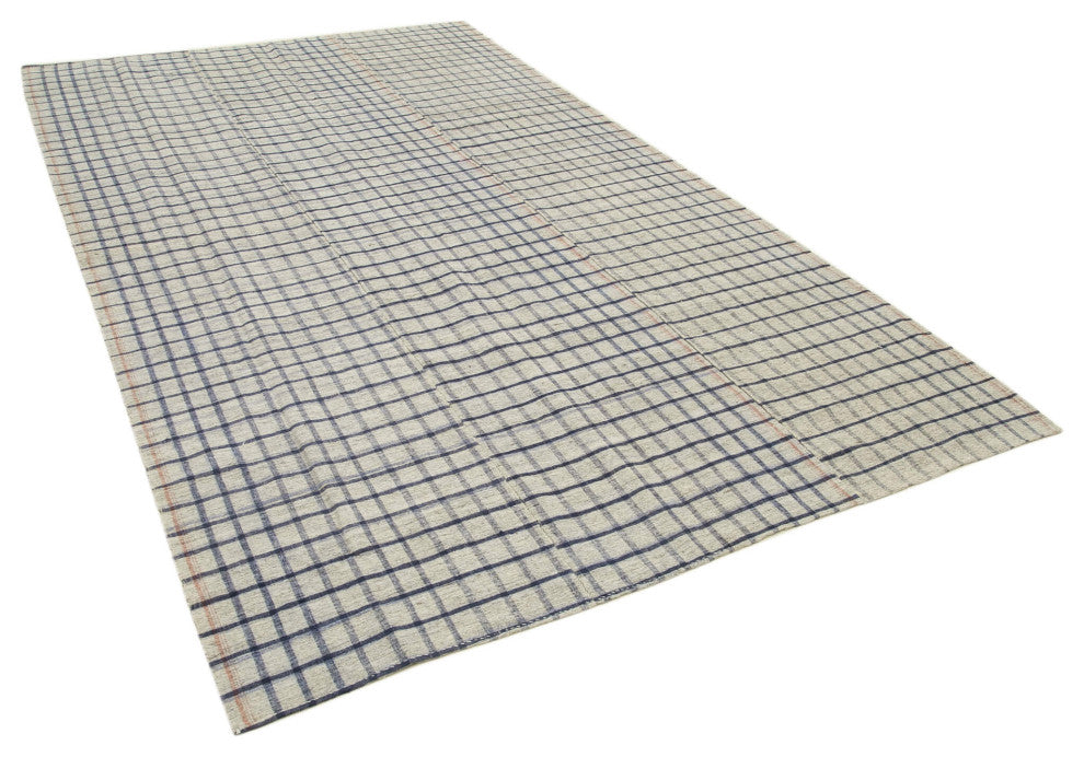 Rug N Carpet - Handwoven Oriental 6' 5'' x 10' 10'' Contemporary Wool Kilim Rug