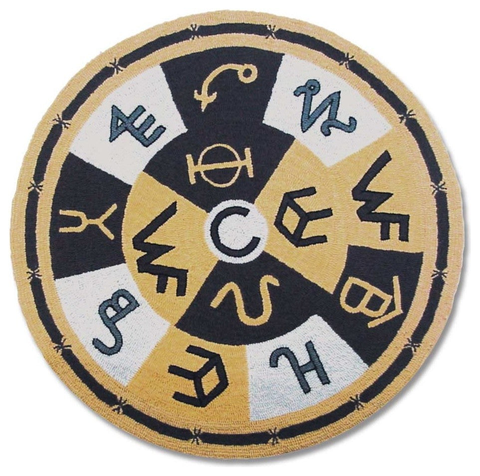 Brand Round Rug , 36" Dia