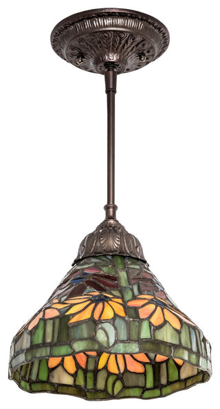 8 Wide Tiffany Poinsettia Mini Pendant