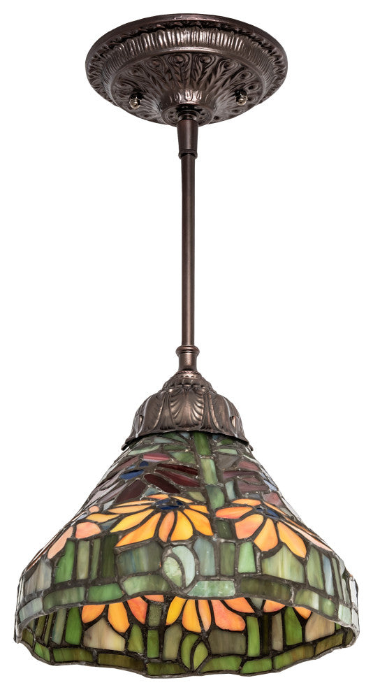 8 Wide Tiffany Poinsettia Mini Pendant
