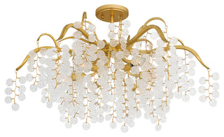 Quoizel MAP1728 Maple 6 Light 29"W Semi-Flush Ceiling Fixture - Earth Black