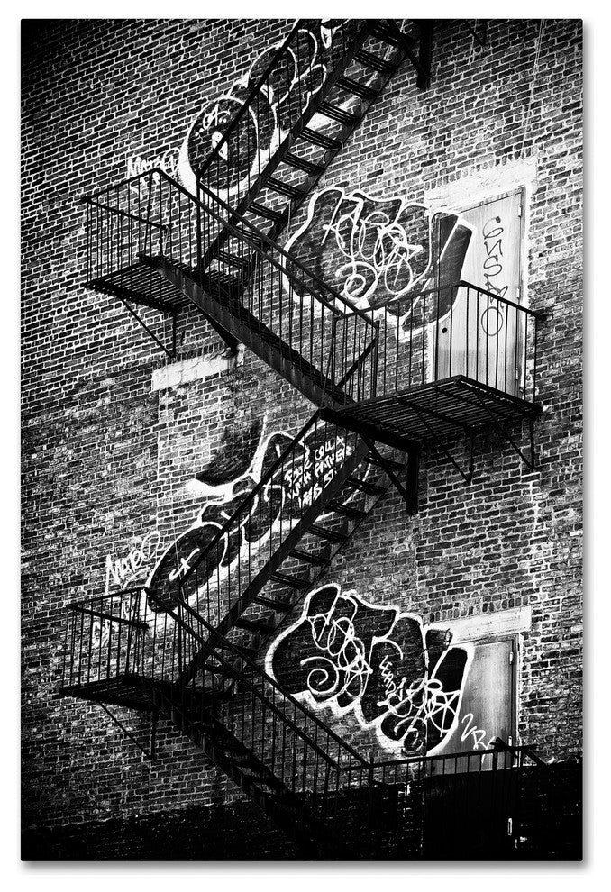 Philippe Hugonnard 'NYC Fire Escape' Canvas Art, 24"x16"